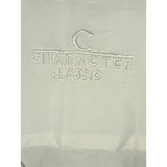 Character Classic Womens 3X White Button Down Shirt Medium Stretch (Flaw) - Picture 6 of 6